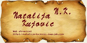 Natalija Kujović vizit kartica